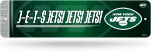 Rico Industries NFL Football Metal Street Sign 4" x 15" Home Décor - Bedroom - Office