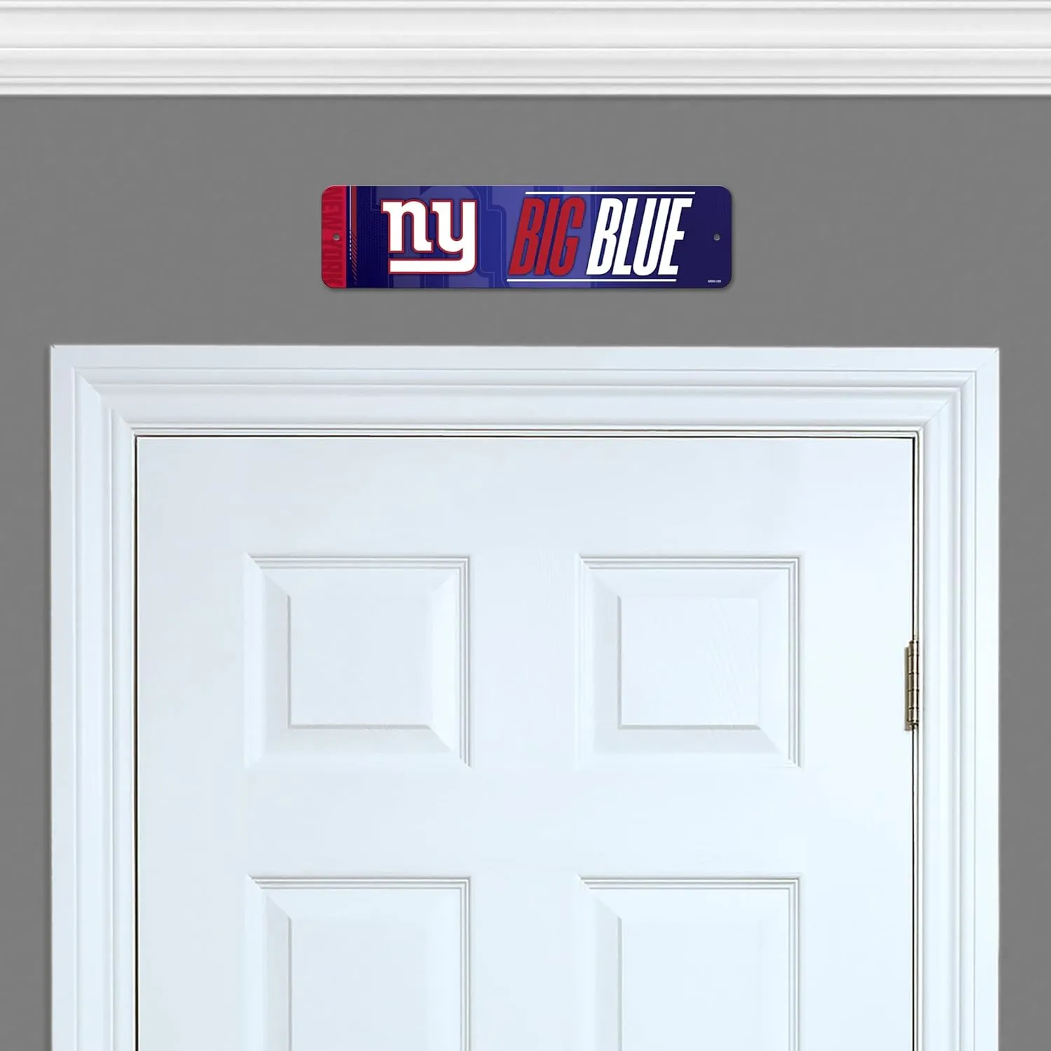 Rico Industries NFL Football Metal Street Sign 4" x 15" Home Décor - Bedroom - Office