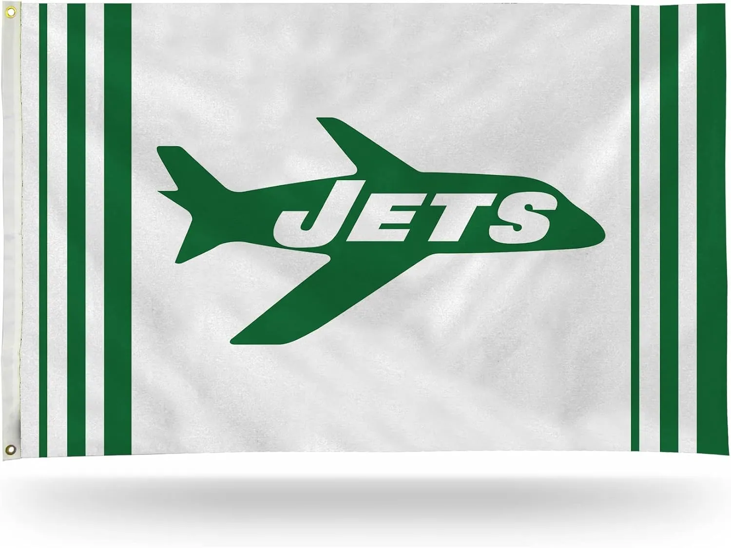 Rico Industries NFL New York Jets Retro 3' x 5' Banner Flag 3' x 5' Banner Flag Single Sided - Indoor or Outdoor - Home Décor
