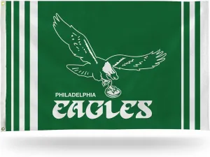 Rico Industries NFL Philadelphia Eagles Throwback Alternate 3' x 5' Banner Flag 3' x 5' Banner Flag Single Sided - Indoor or Outdoor - Home Décor