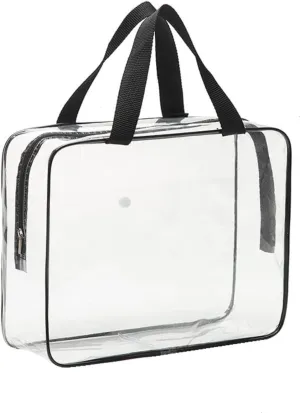 Rocinha Clear Toy Storage Bags Extra Large Durable Plastic Organizer Bags for Toys, Clothes, Blankets Thick & Tear-Resistant, Zipper Closure