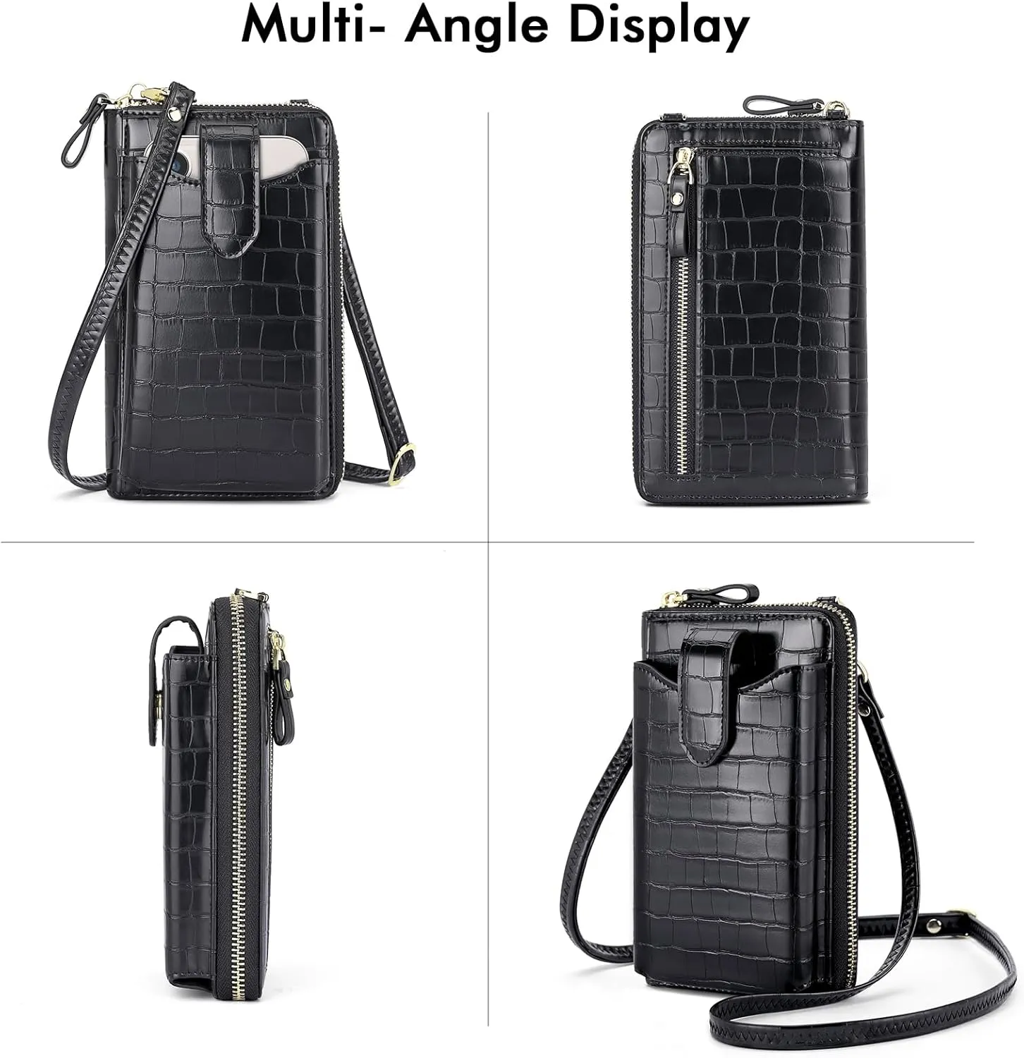 RONSIN Small Crossbody Phone Bag for Women Cell Phone Purse Wallet Mini Shoulder Bag with RFID Card Slots