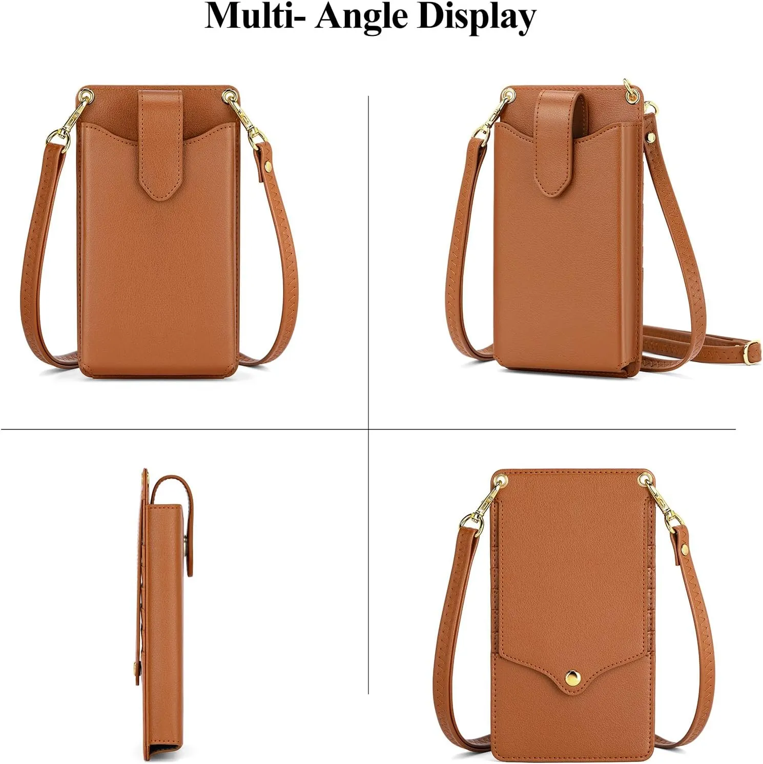 RONSIN Small Crossbody Phone Bag for Women Cell Phone Purse Wallet Mini Shoulder Bag with RFID Card Slots