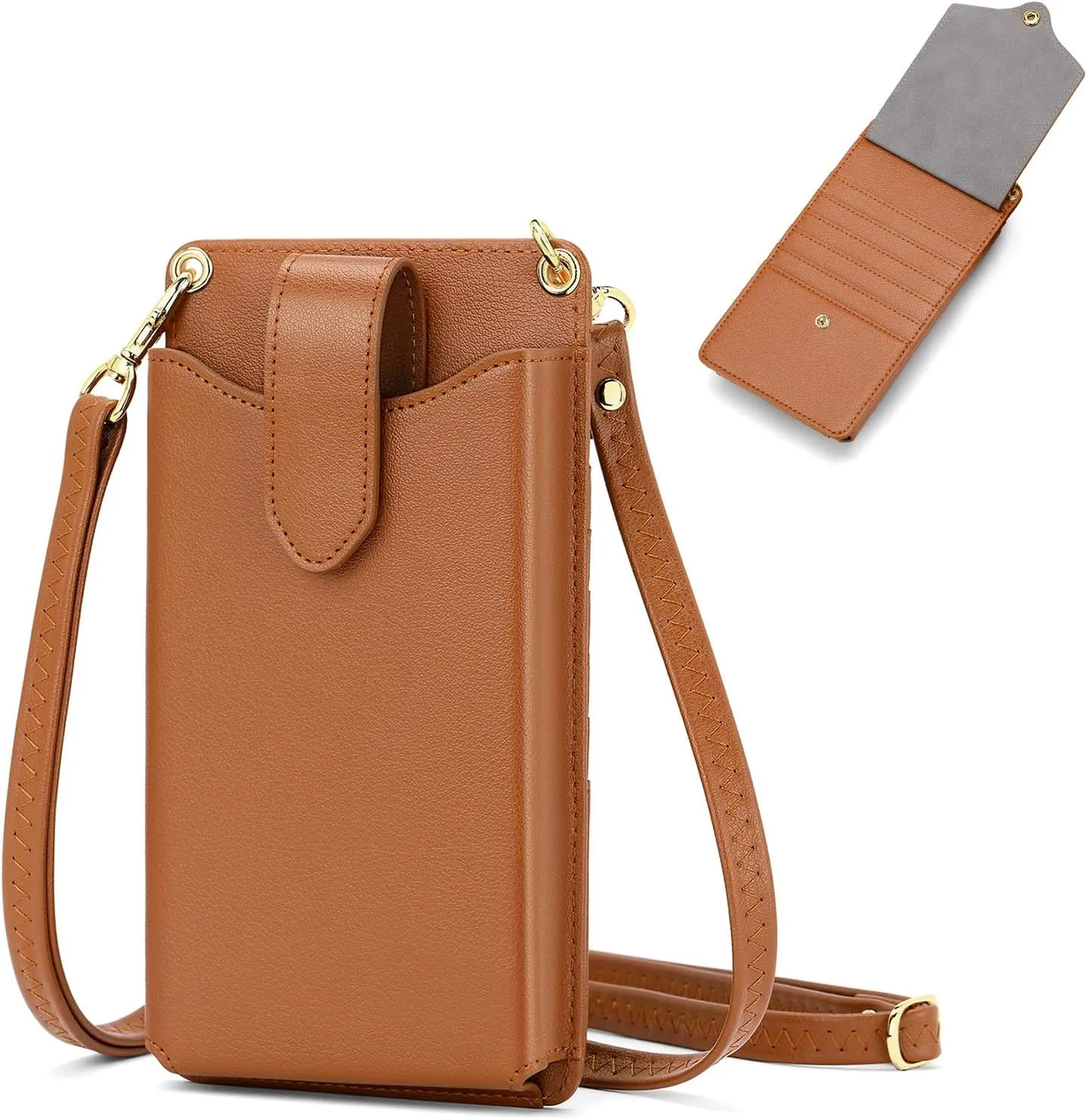 RONSIN Small Crossbody Phone Bag for Women Cell Phone Purse Wallet Mini Shoulder Bag with RFID Card Slots