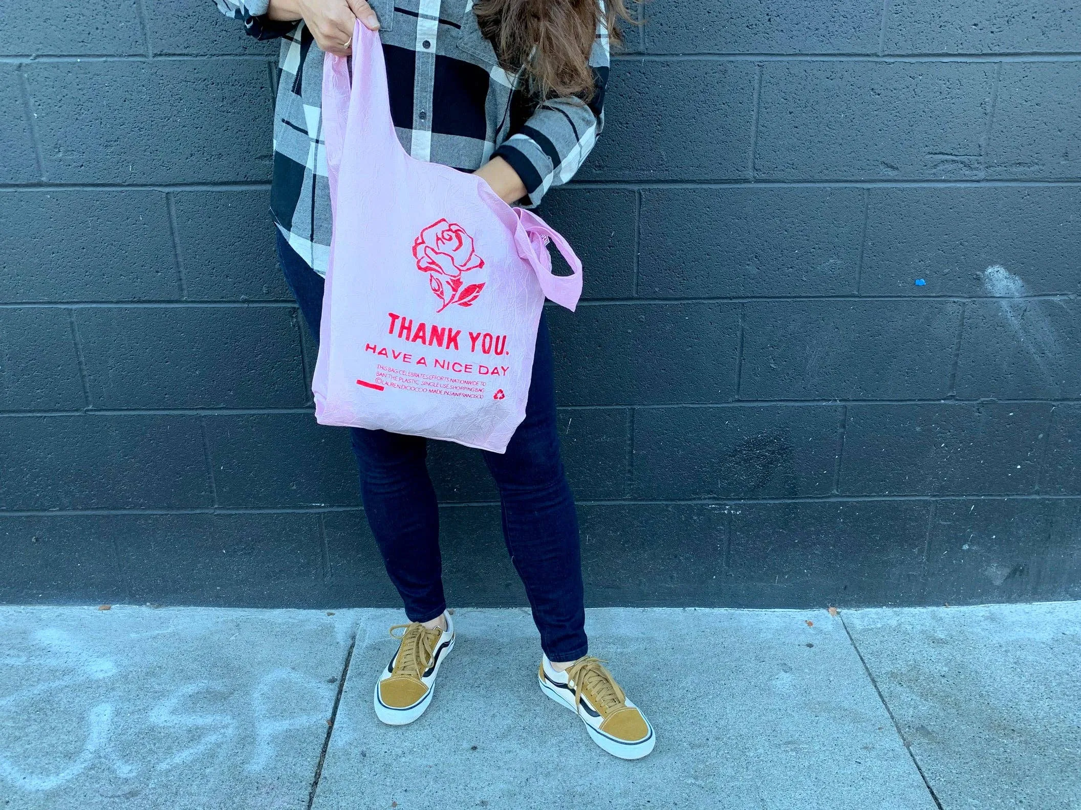 Rose Thank You Tote