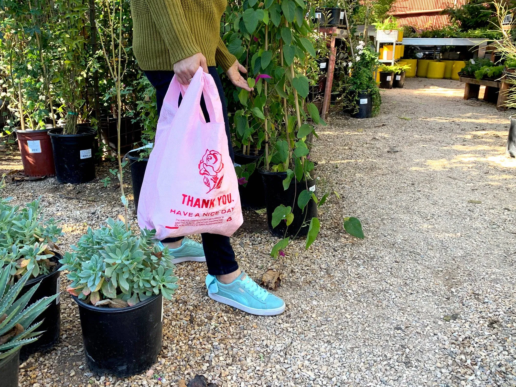 Rose Thank You Tote