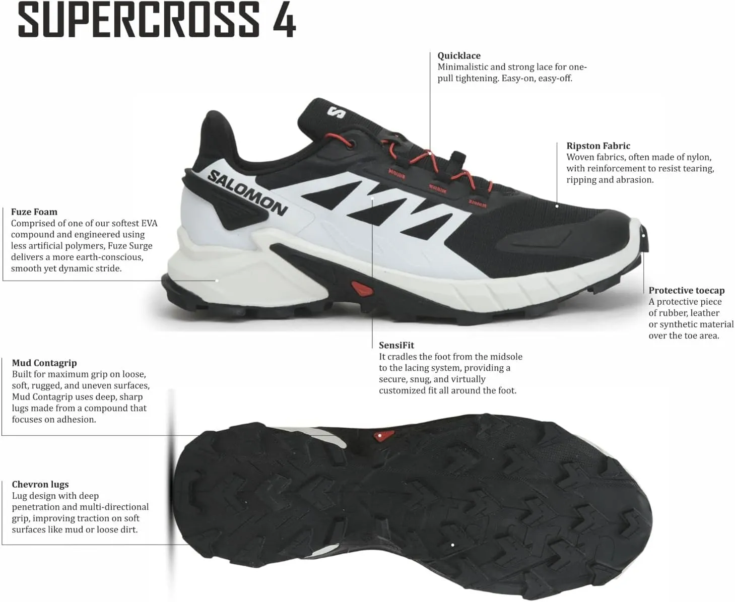 Salomon Men's Running Shoes, D(M) US