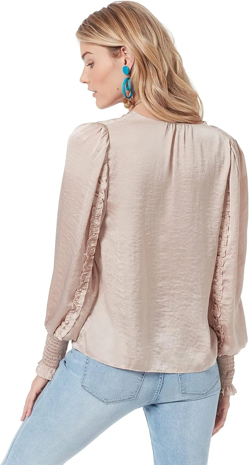 Sam Edelman Women's Varick V-Neck Satin Top