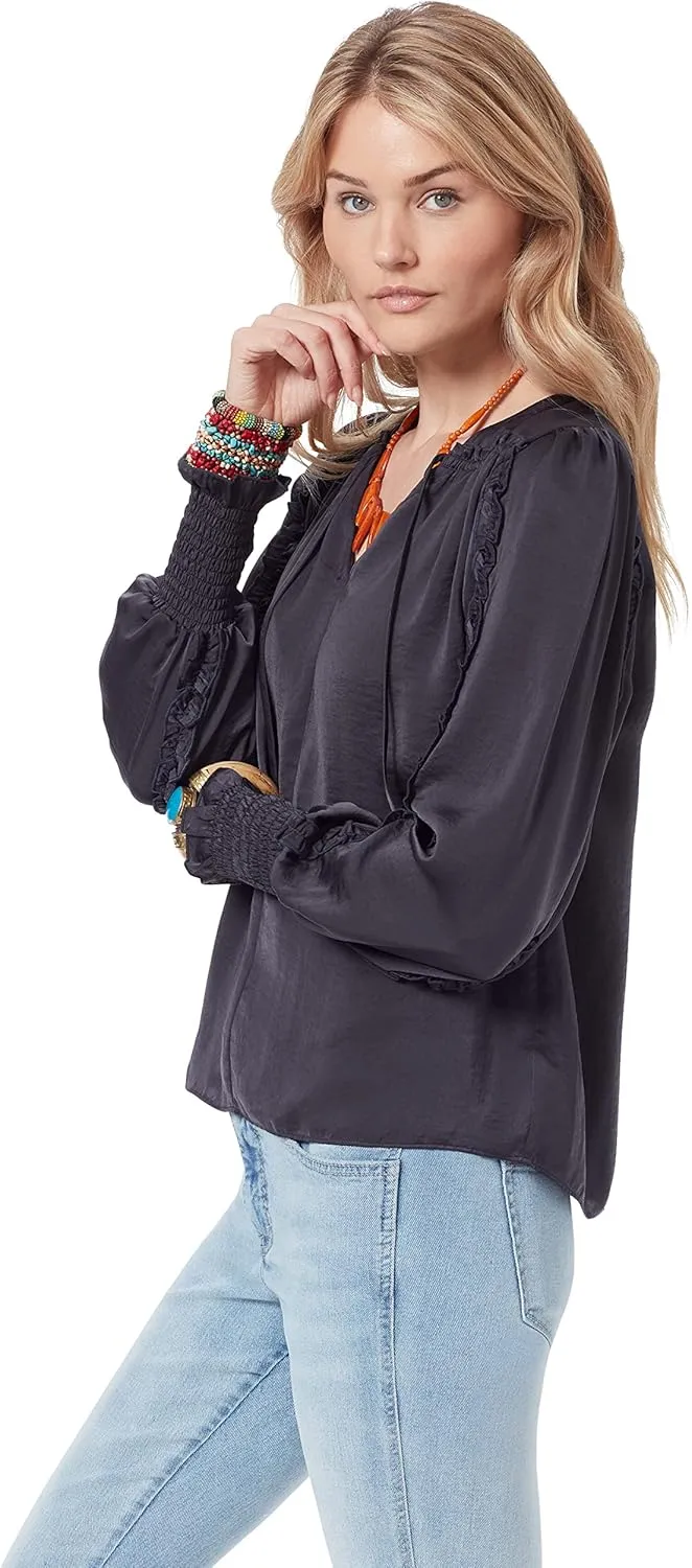 Sam Edelman Women's Varick V-Neck Satin Top