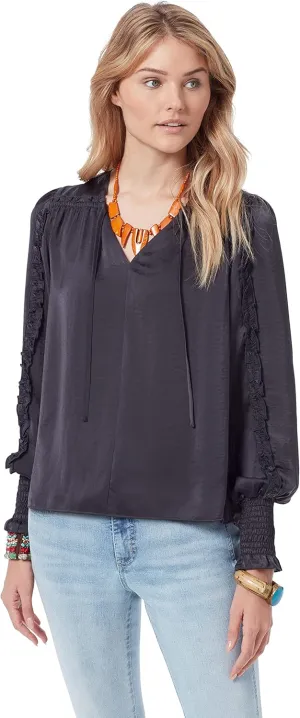 Sam Edelman Women's Varick V-Neck Satin Top