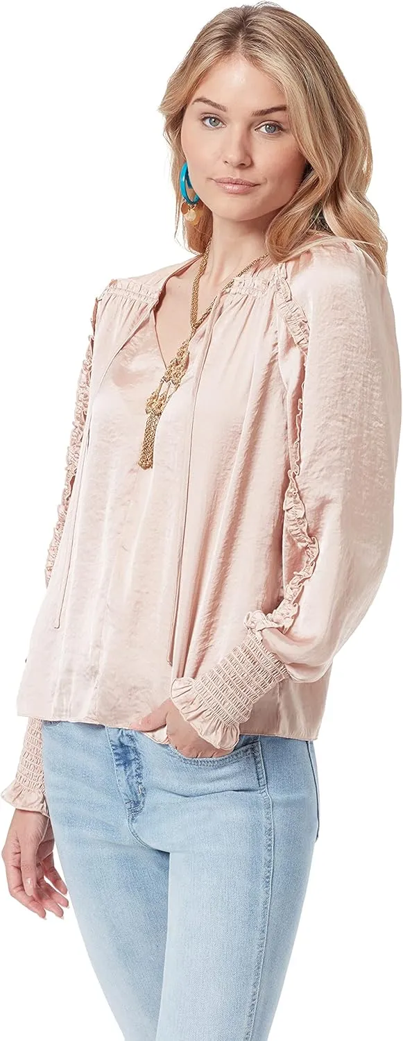 Sam Edelman Women's Varick V-Neck Satin Top