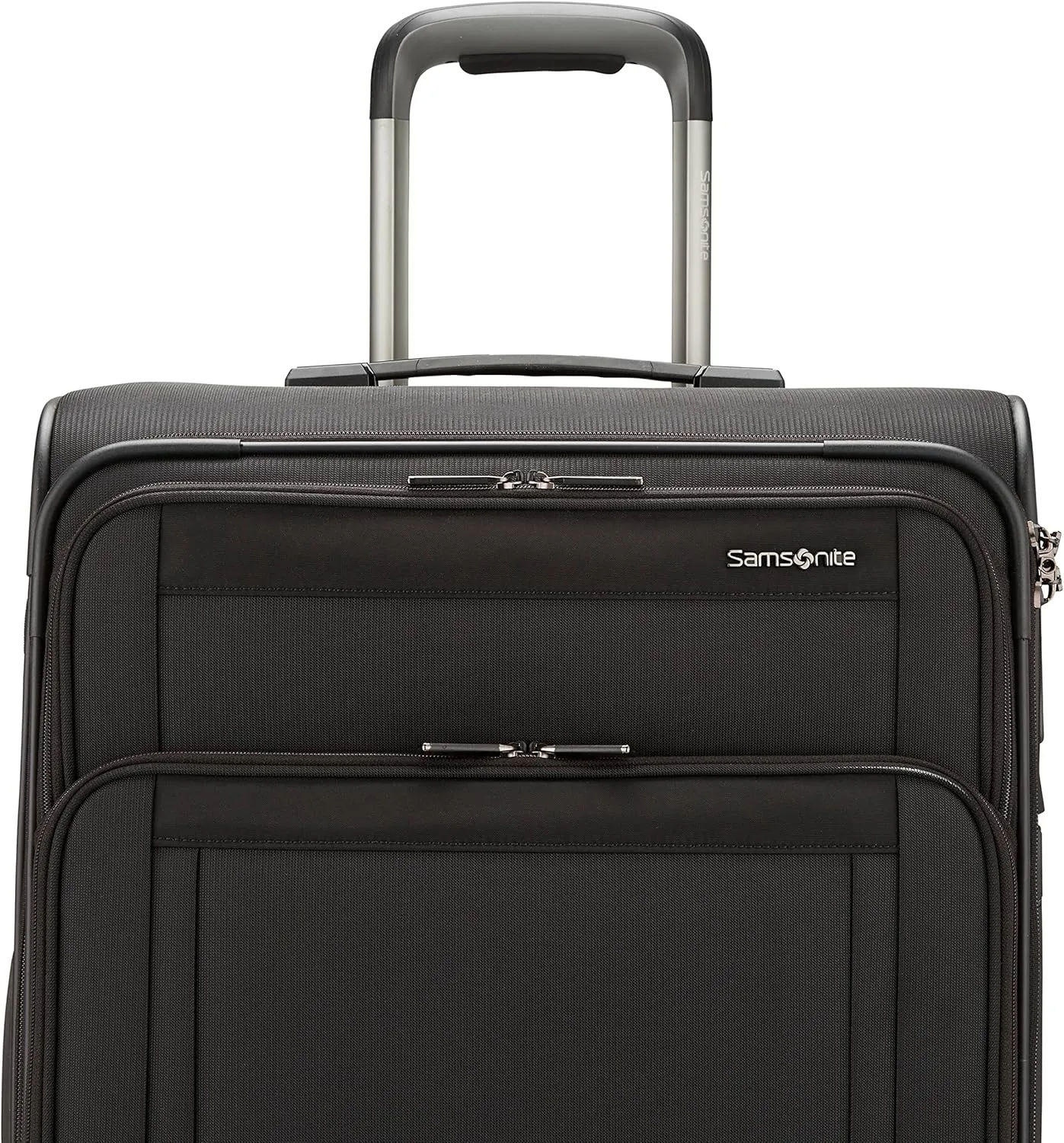 Samsonite Lineate DLX Softside Expandable Luggage with Spinner Wheels, Black, Carry On