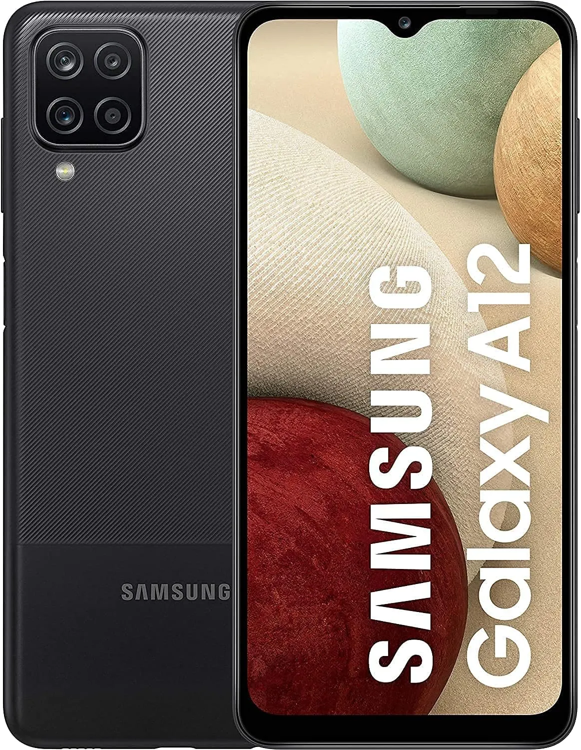 SAMSUNG Galaxy A12 32GB A125U 6.5" Display Quad Camera Android Smartphone - Black (AT&T Unlocked) (Renewed)
