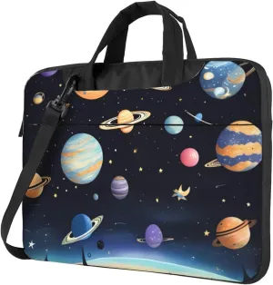 Saturn Jupiter Earth Laptop Shoulder Bag,# Ultra Slim And Portable, With Padded Shoulder Strap And Handleã€‚