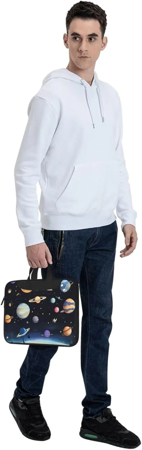 Saturn Jupiter Earth Laptop Shoulder Bag,# Ultra Slim And Portable, With Padded Shoulder Strap And Handleã€‚