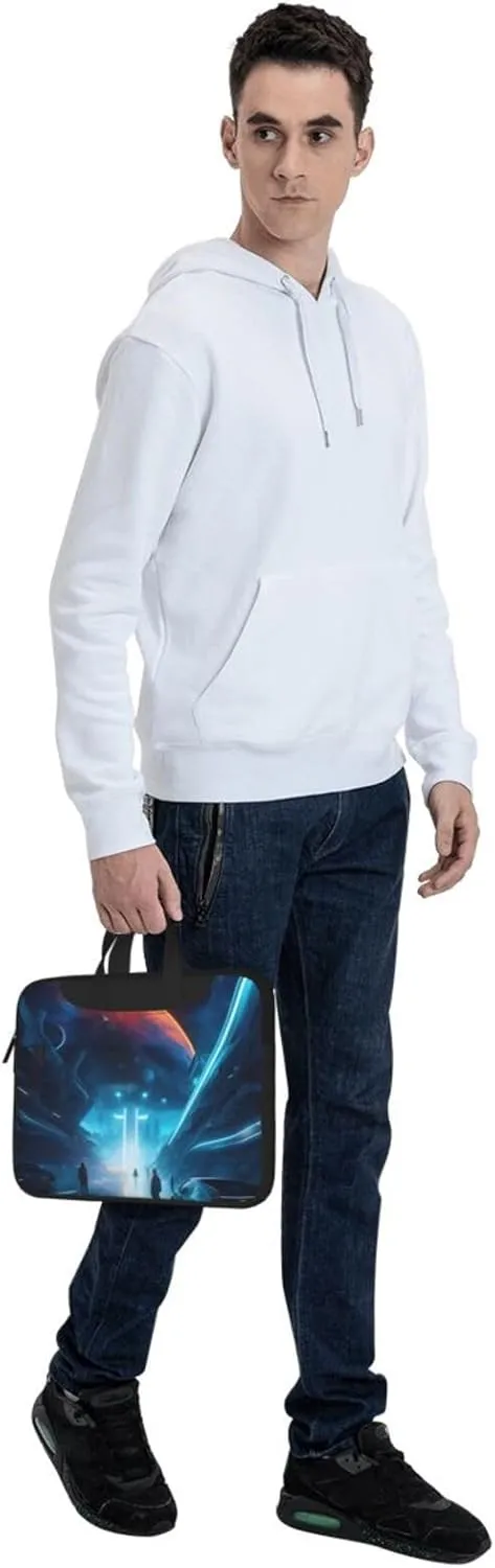 Science Fiction Future Laptop Shoulder Bag,# Ultra Slim And Portable, With Padded Shoulder Strap And Handleã€‚