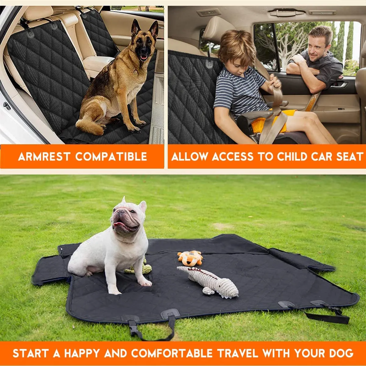 Seat Seat Most Trucks Middle Waterproof Car Seat Cover, Armrest - for Back Bench Car Suvs Cover Black Seat Protector Cover Ending soon Fits Cars Dog Cover, Pet Dogs Advanced Non-Slip Seat Car Reat for