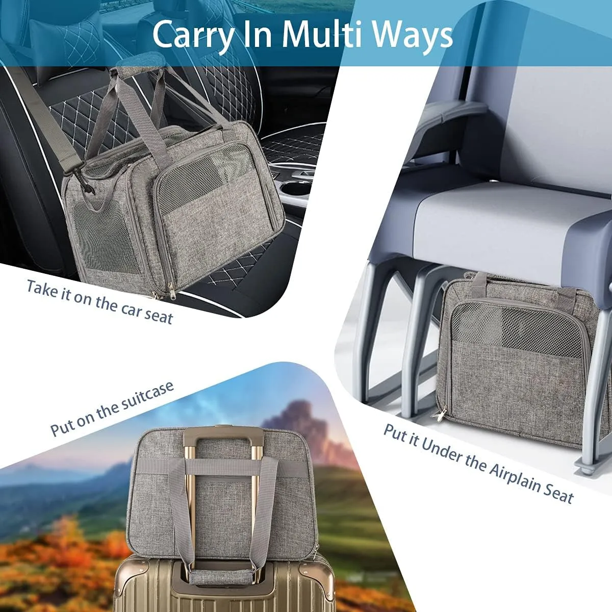 Secure platform carrier Soft pet Sided Huge selection
