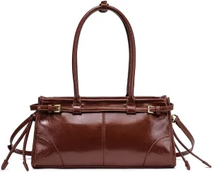 Shoulder Bags for Women Women's Crossbody Bag Soft Faux Leather Zipper Closure Detachable Long Strap