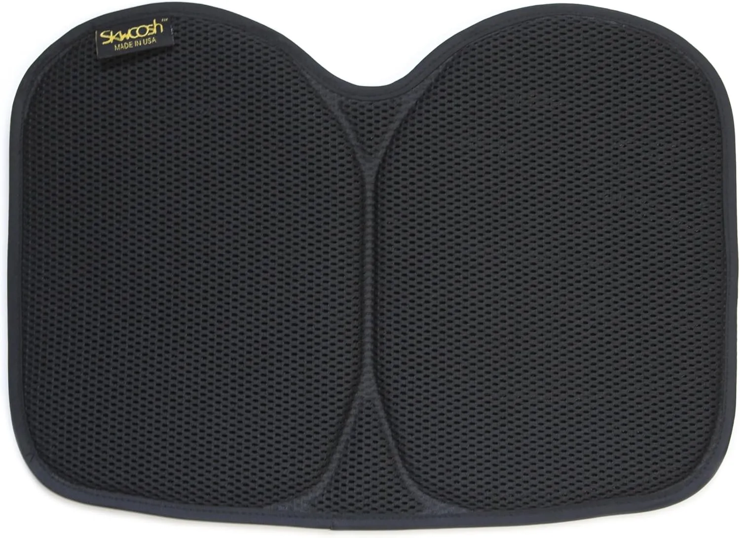 Skwoosh Pilot Travel Gel Cushion with Airflo Breathable Mesh for Airplane, auto, Bus, Train | Sitting Comfort and Pressure Relief | Easy to Travel with Cushion Made in USA