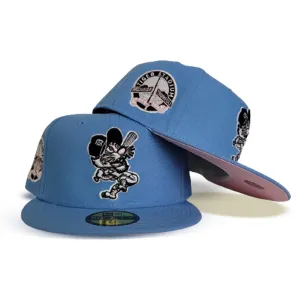Sky Blue Detroit Tigers Pink Bottom Tiger Stadium Side Patch New Era 59Fifty Fitted