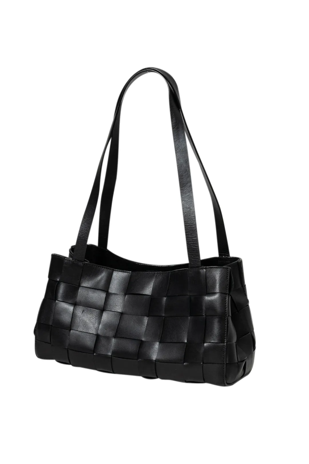 Slim woven tote