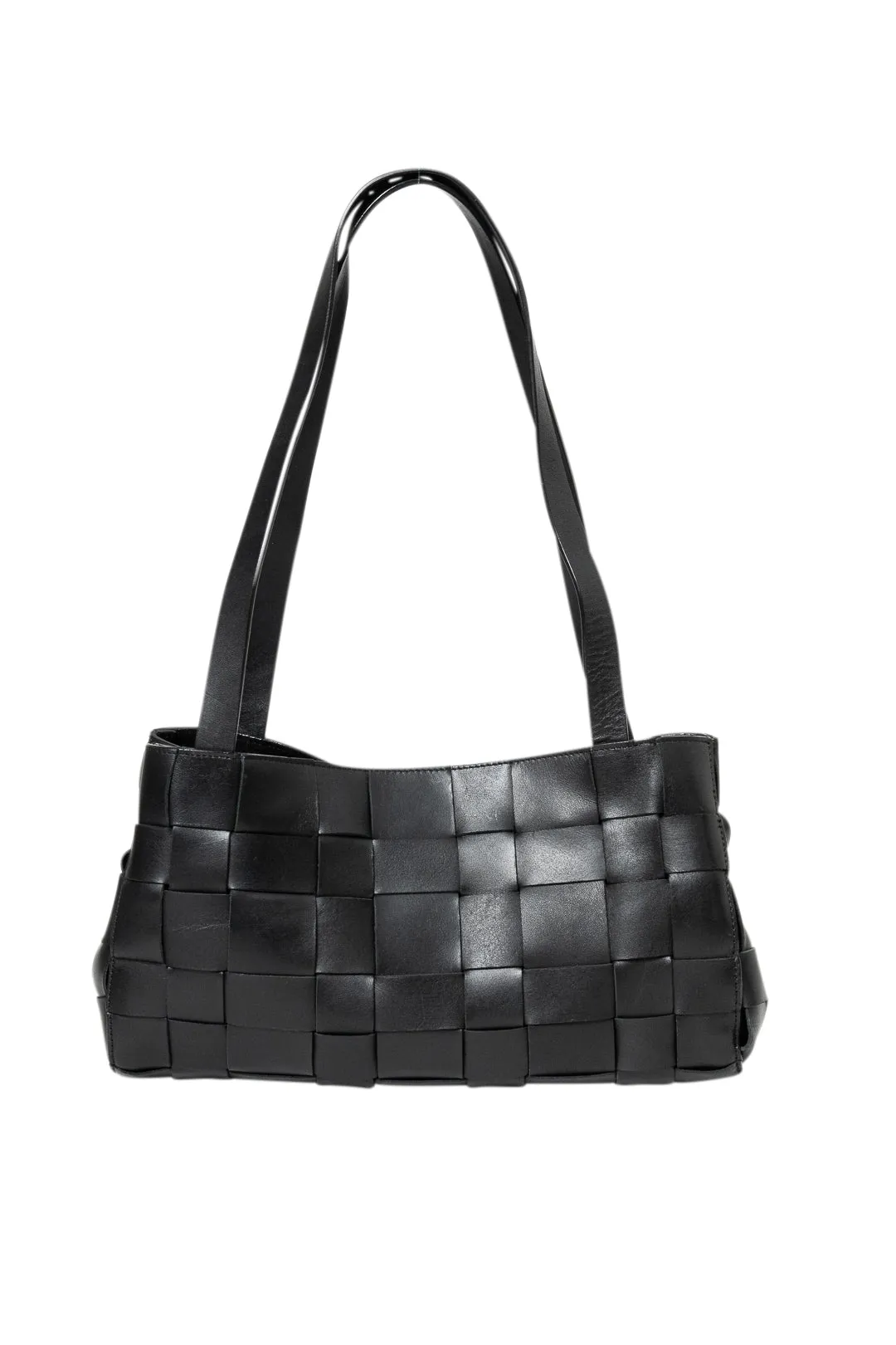 Slim woven tote
