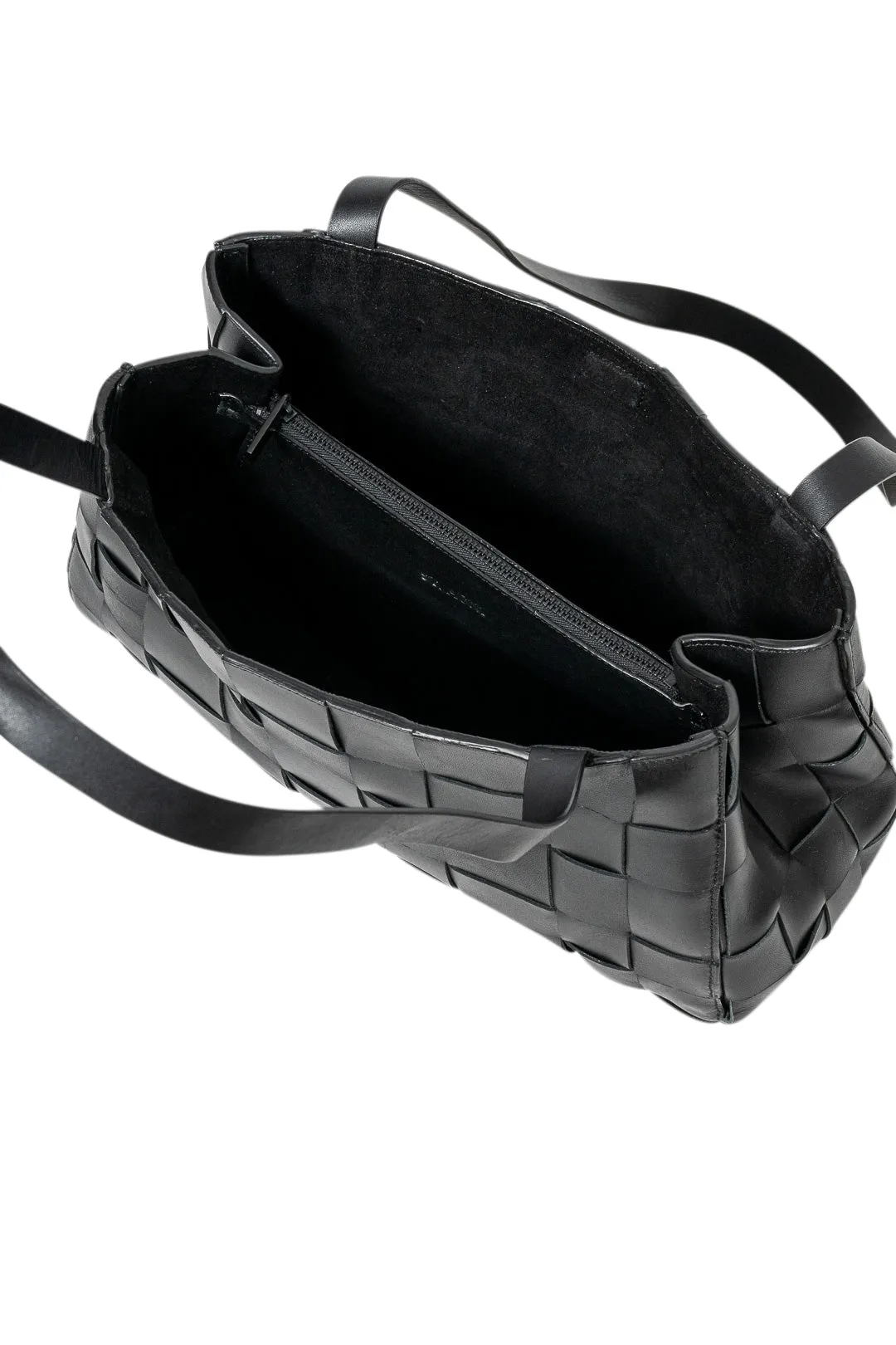 Slim woven tote