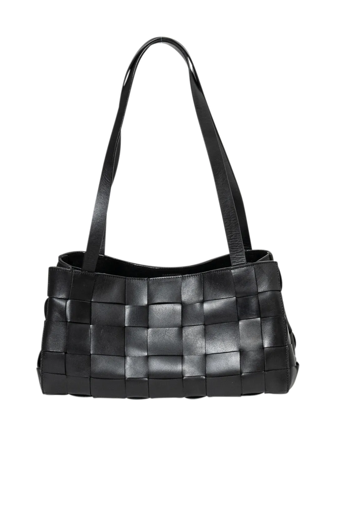 Slim woven tote