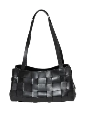 Slim woven tote