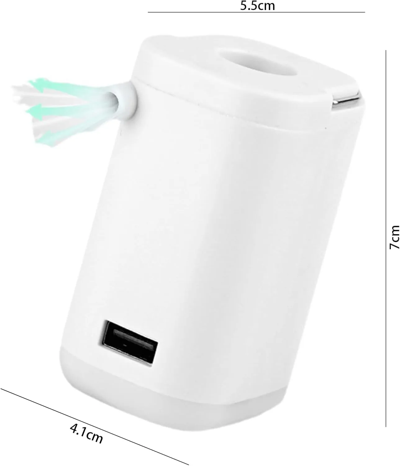 Slowowing Mini Air Pump, Slowowing Portable Mini Portable Air Pump with Light, 4 in 1 for Air Mattress, Outdoor Lighting Camping Tent Light, with 1200/2400mah Battery