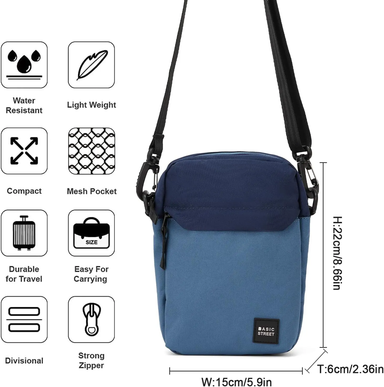 Small Crossbody Bag Side Shoulder Bag For Men, Women Mini Messenger Bag