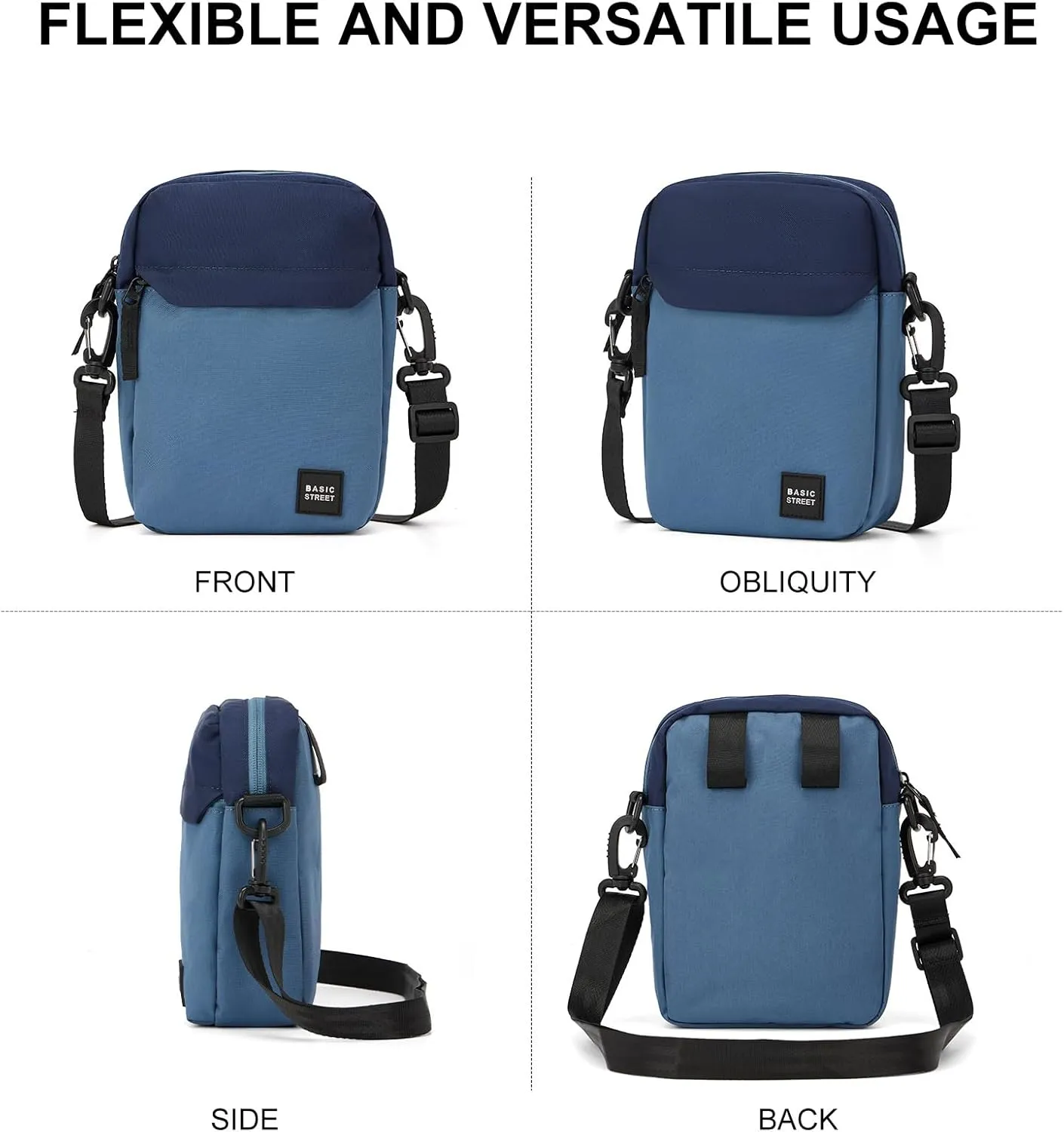 Small Crossbody Bag Side Shoulder Bag For Men, Women Mini Messenger Bag