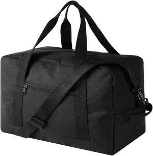 Small Gym Bag 14 inch, Mini Duffel Bag, Carry On Lightweight for Travel Sport, Small Duffle Bags Gym Bags for Men &Women - Black