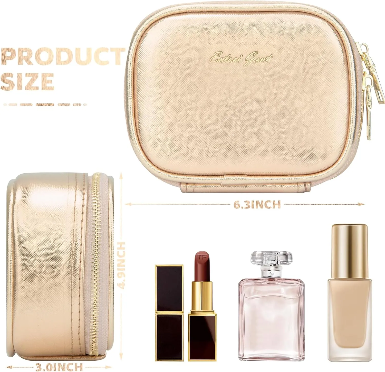 Small Makeup Bag Travel Train Case with Mirror and Light Mini Travel Makeup Train Case Cosmetic Organizer 3 Adjustable Brightness Toiletry Bag Portable Artist Storage