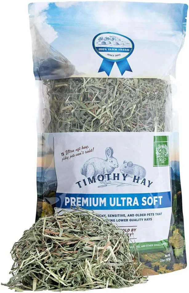 Small Pet Select - Premium Ultra Soft Timothy Hay, Rabbits, Guinea Pigs, Chinchillas, 15oz