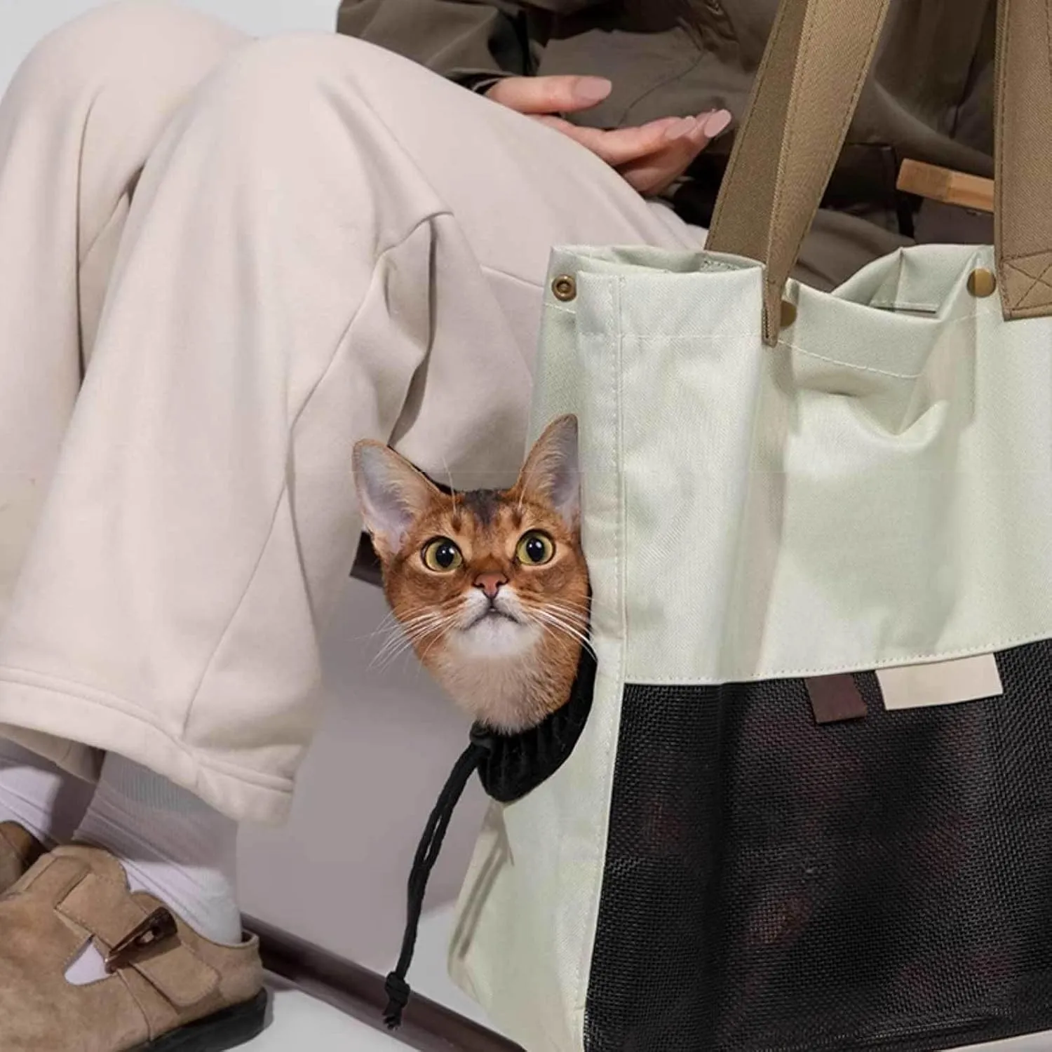 Small Pet Sling Carrier for Small Dog Cat, Soft-Sided Crossbody Puppy Carrying Purse Bag, Dog Shoulder Bag with Breathable Mesh Window for Traveling, Walking, Subway, Shopping, Hiking,B