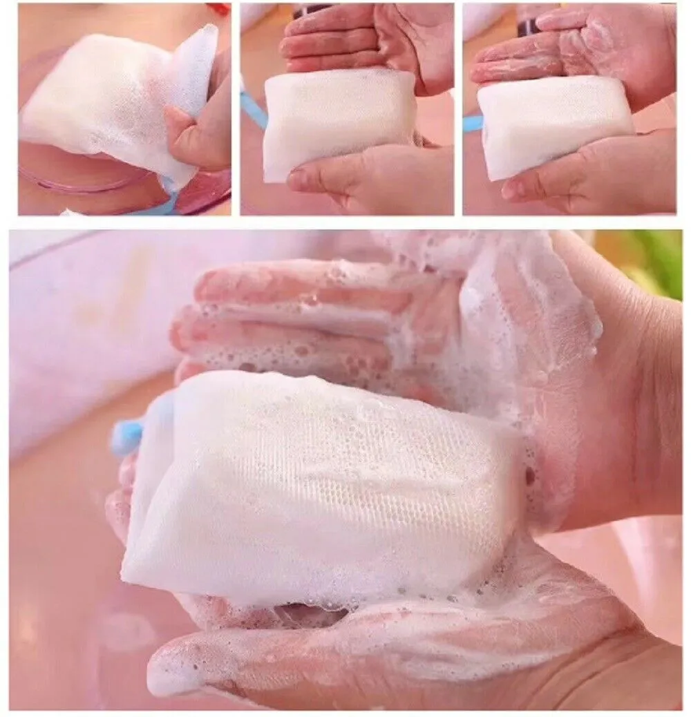 Soap Saver Bags - 10 Mesh Soap Pouch Holders - Cleansing Foaming Nets