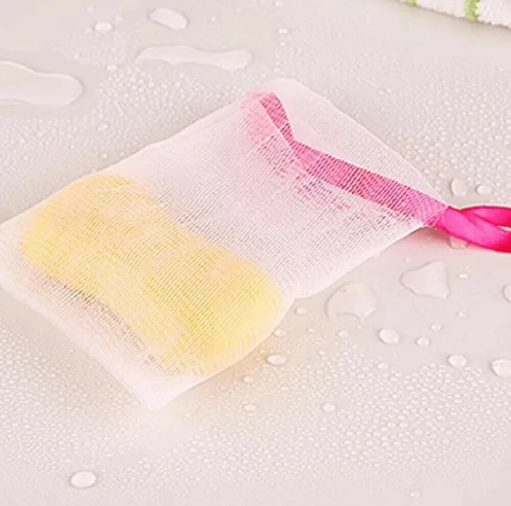 Soap Saver Bags - 10 Mesh Soap Pouch Holders - Cleansing Foaming Nets