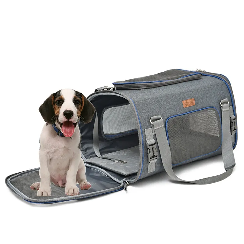 Soft Sided Foldable Dog Travel Bag
