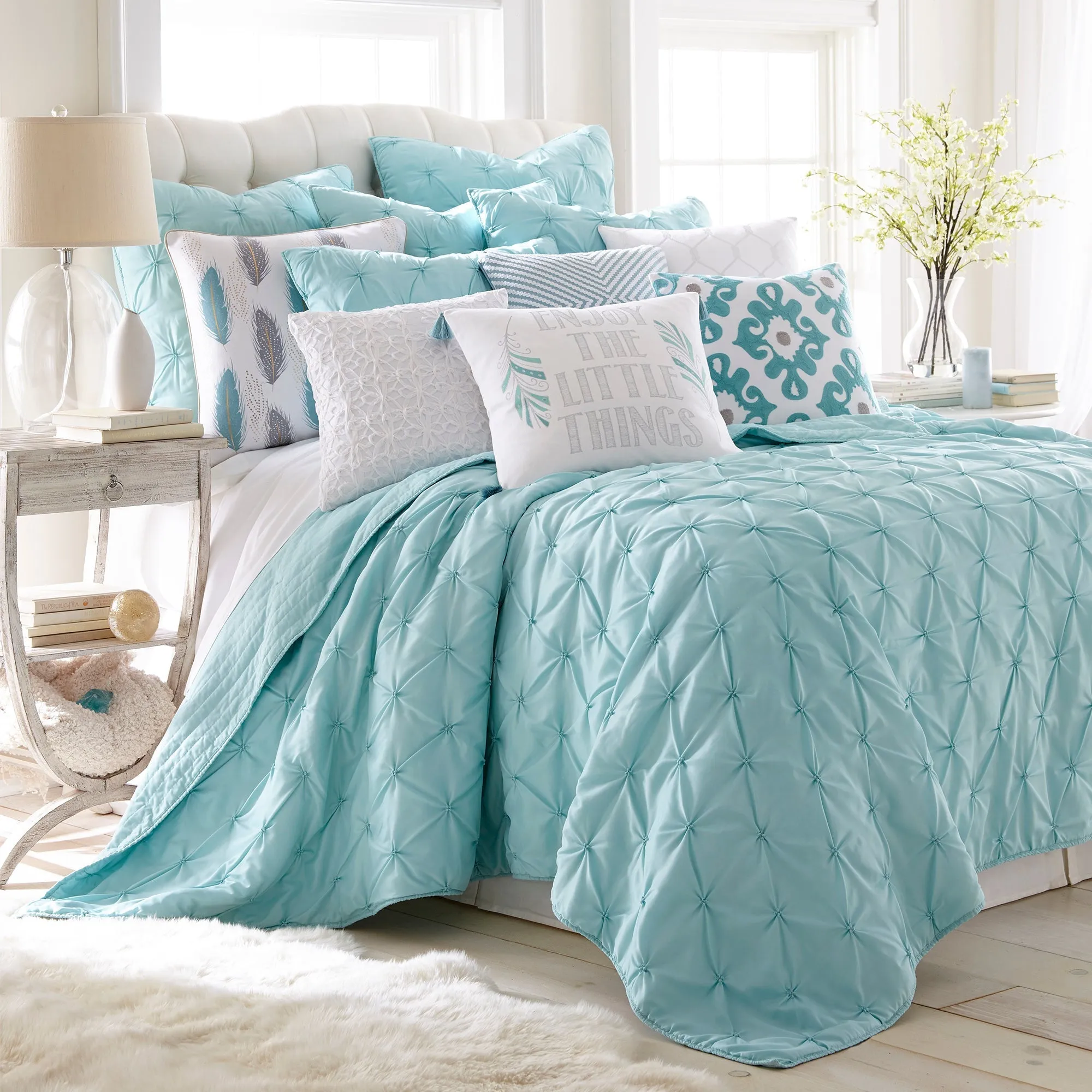 Spa Pintuck Enjoy the Little Things Pillow