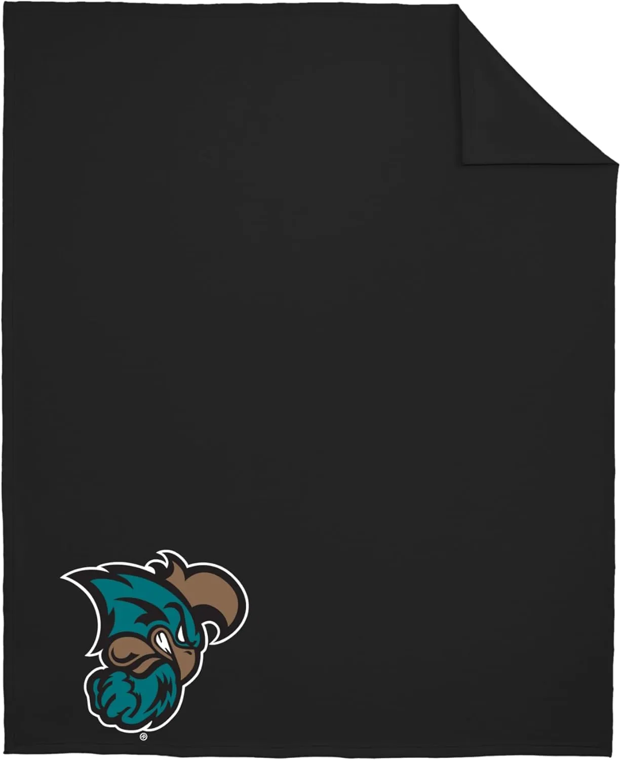 Sport Your Gear Coastal Carolina Chanticleers Prime Logo Comfortable Stadium Fleece Throw Blanket 50x60