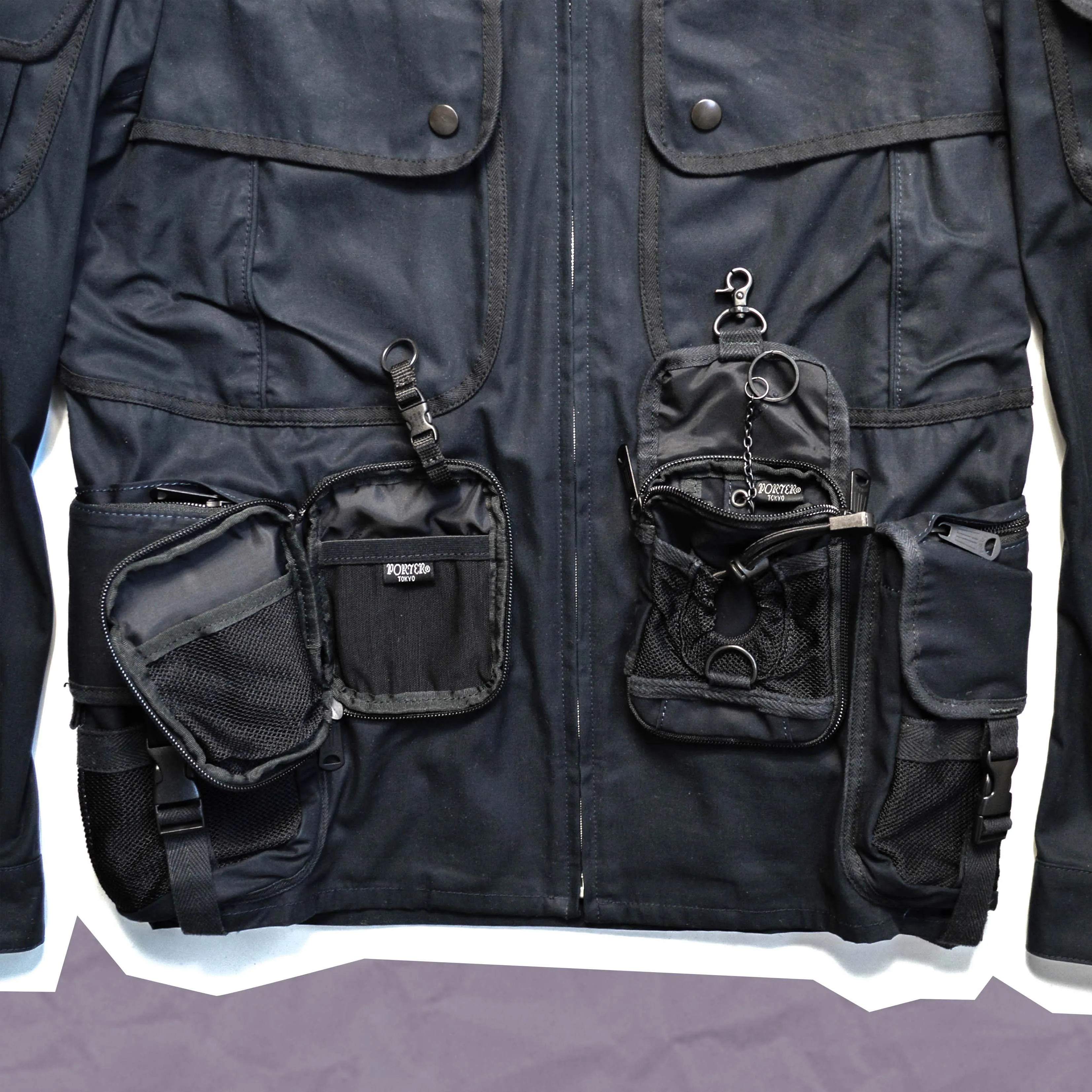 SS09 Deep Navy Utility Cargo Jacket (~S~)