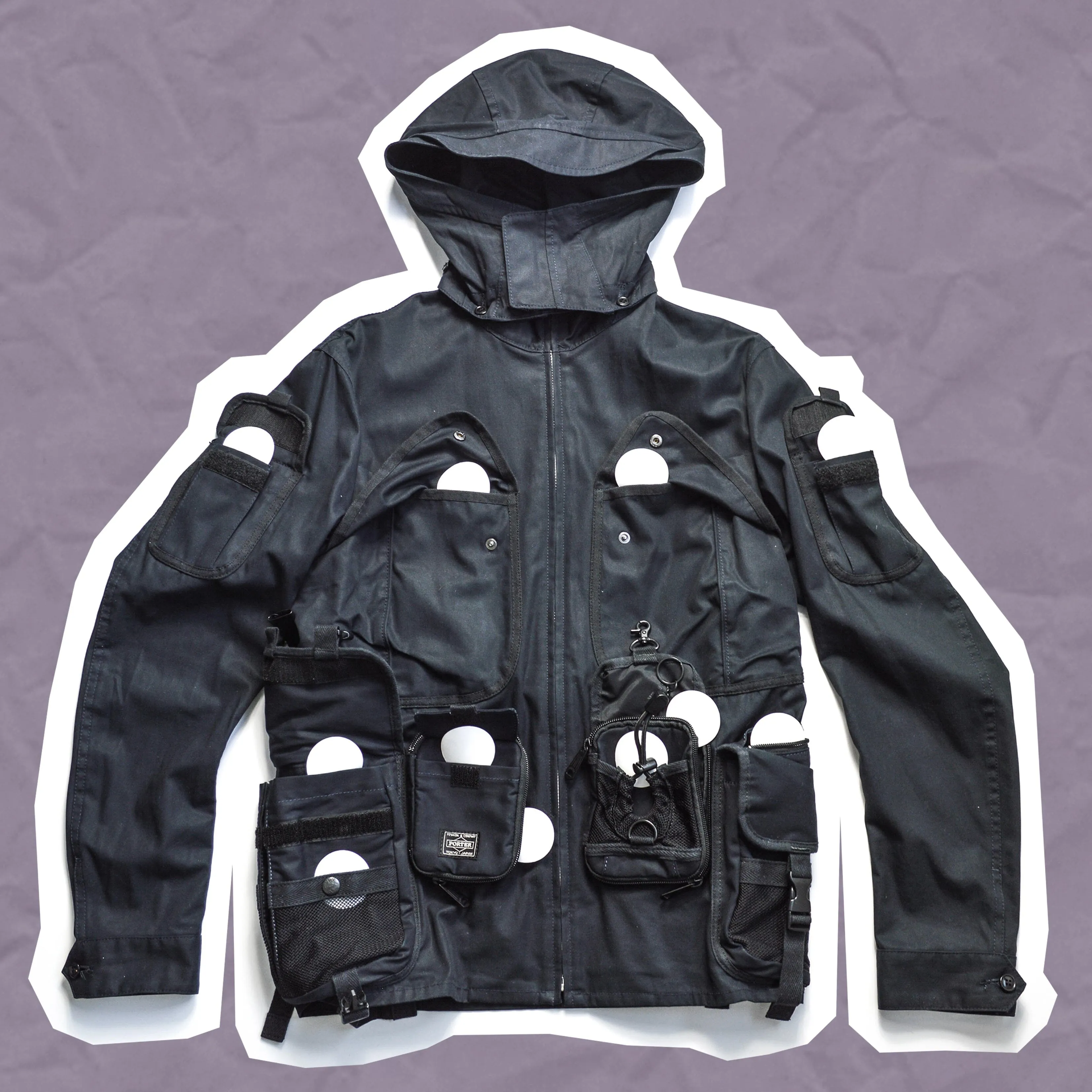 SS09 Deep Navy Utility Cargo Jacket (~S~)
