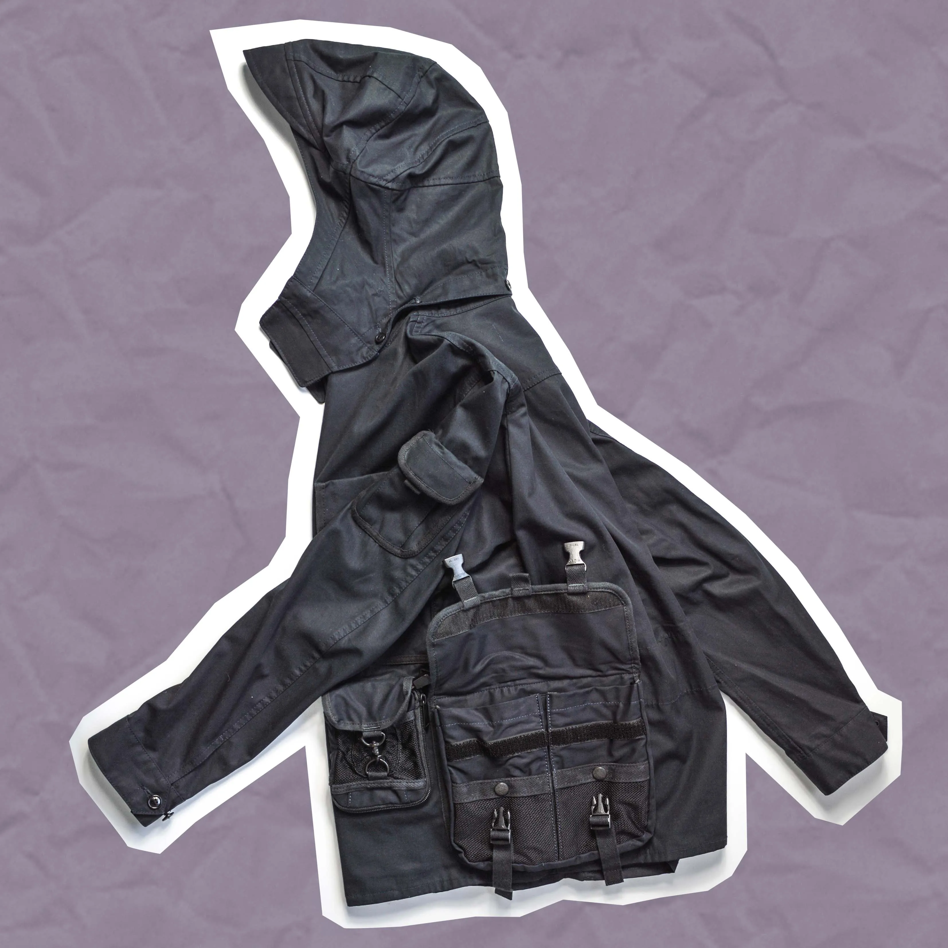 SS09 Deep Navy Utility Cargo Jacket (~S~)