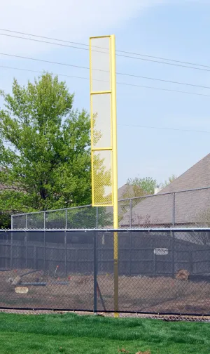 Stadium 12' Inground Foul Pole, White