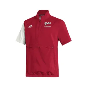Stadium 1/4 Zip Woven Short Sleeve - power red - white