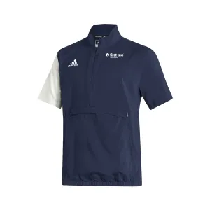 Stadium 1/4 Zip Woven Short Sleeve - team navy blue - white