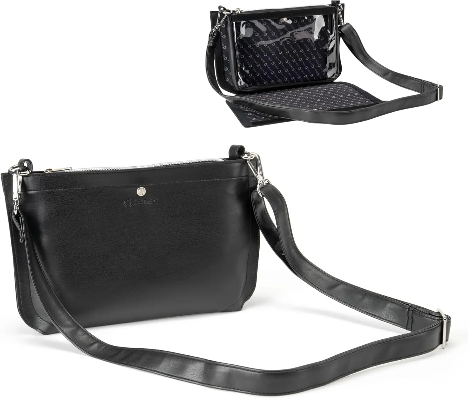 Stadium Bag Full Set - Clear Bag with Removable Outer Wrap, Stadium Approved Clear Bag for Concerts, Sports, Events