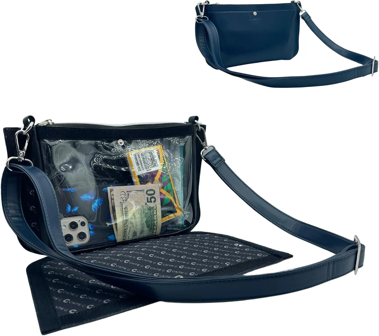 Stadium Bag Full Set - Clear Bag with Removable Outer Wrap, Stadium Approved Clear Bag for Concerts, Sports, Events